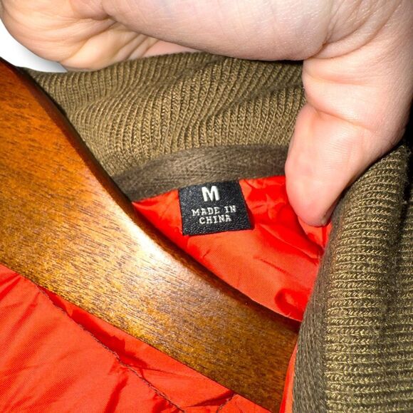 Todd Snyder Camo Green Quilted Full Zip Puffer Jacket Men’s Sz M - Picture 4 of 6